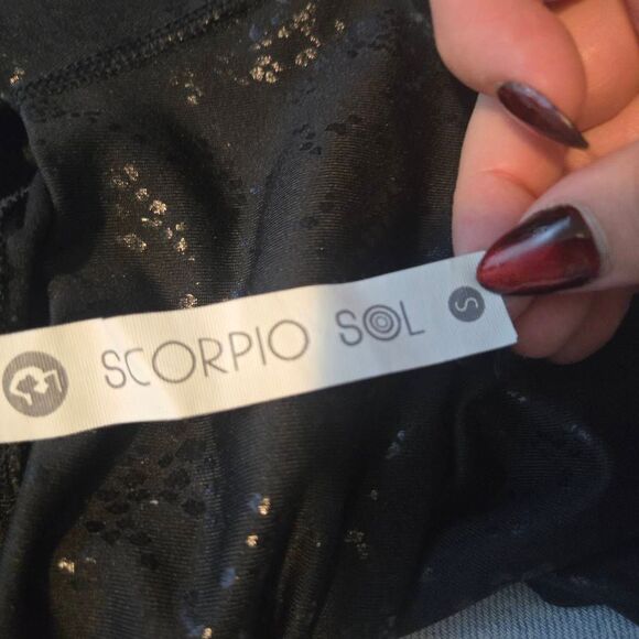 Scorpio Sol Snake Print Leggings Size Size Small Black - Picture 5 of 5